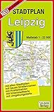 Doktor Barthel Stadtplan Leipzig: Mit allen Stadtteilen, mit neuen Straßennamen, mit Postleitzahlen, mit Innenstadtkarte, mit Umgebungskarte. Maßstab 1:22500 (Doktor Barthel Stadtplan, 033)