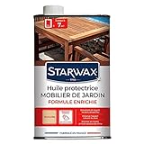 STARWAX Schutzöl Teak und exotisches Holz für Gartenmöbel, 500 ml – ideal für Tiefe Fütterung und Schutz vor Austrocknung und Vergrauung