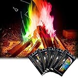 goodjinHH Beutel für buntes Feuer 10 Gramm für Feuerstellen, Kamin, Ofen, Lagerfeuer oder für Outdoor-Events (5 PCS, mehrfarbig)