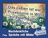 Das Leben ist wie 1 Puseblume in Wind einzigartig und vergäglich: Nachdenkliche Sprüche mit Bilder: Bekannt aus Facebook