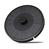 Lavavi Solar Springbrunnen mit 7 Fontänenstile, 3.5W Solar Wasserpumpe mit 1500mAh Batterie, 2021 Neueste Solar Teichpumpe für Vogeltränke, Teich, Garten, Fisch-B