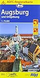 ADFC-Regionalkarte Augsburg und Umgebung mit Tagestouren-Vorschlägen, 1:75.000, reiß- und wetterfest, GPS-Tracks Download (ADFC-Regionalkarte 1:75000)