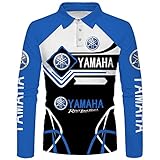 BABQ-HTRS Herren-Polo-T-Shirt 3D YA-MA.HA Bedruckte Frühlings-/Herbst-T-Shirts Lässige Langarm-Farbblock-Sweatshirts Tops T-Shirts(Color:style-1,Size:2XL)
