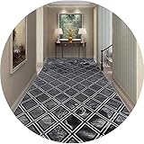 Lanrui Corridor Teppich rutschfeste Gewerbe Haushalt Moderne Bereich Teppiche Waschbares Wohn-Esszimmer Küche Eingang Fußmatte (Größe: 0.8x3 / 0.9x4m) (Color : A, Größe : 0.9x3m)