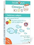 NORSAN Premium Omega 3 KIDS Jelly 45 - 1000mg Tagesdosierung - Über 4000 Ärzte empfehlen Norsan Omega 3 - Jelly für Kinder einfach zum Kauen, kein Aufstoß