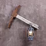 Tiyabdz Wandleuchte Persönlichkeit Restaurant Shantou Creative Cafe Wandleuchte Bar Tee Zimmer Lampe Altes Boot Holz Wohnzimmer Schlafzimmer Hotel Kleidung Shop Dekorative Beleuchtung (53 * 62 * 1 1