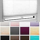 PLISSEE FALTROLLO Jalousie INKL. KLEMMTRÄGER Weiss Sand Mocca Beere Schwarz Anthrazit Türkis ROSA LILA HELLGRAU BEIGE Schokobraun - MEGA Auswahl im Shop - 80 Breiten - 12 Farben (rosa, 70x100 cm)