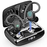 Bluetooth 5.1 Kopfhörer Sport, Kopfhörer Kabellos In Ear Kabellose Sportkopfhörer IP7 Wasserdicht Wireless Earbuds mit Mikrofon, 48H Deep Bass Noise Cancelling Ohrhörer, USB-C, LED-Anzeige[2021 Neue]