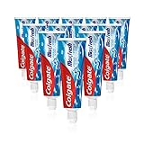 Colgate Zahnpasta Max Fresh Cooling Crystals, 12 x 75 ml - Zahncreme mit überraschendem Frischegefühl, hält die Zähne weiß