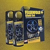 Mibenco FELGENFOLIE+ Effekt Set, 2 x 400 ml, Metallic Effekt, Metallic Gold (€ 3,75 / 100 ml)