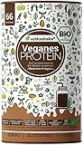 VEGANES PROTEIN SCHOKO - BIO | Volksshake | 1kg | DE-ÖKO-006 | mit BIO Reis-, Hanf-, Chia- & Kürbiskernprotein |cremig & lecker| sojafrei, glutenfrei, hergestellt in D