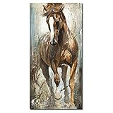 Engfgh Leinwand malerei dekorative gemälde, Moderne vertikale leinwand Pferd malerei gemälde auf der Wand Home Decor Canvas Poster druckt Bilder unst kein Frame (Size : 70x140cm NO Frame)