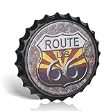 不适用 Metall-Blechschild 'Route 66', Retro-Stil, für Küche, Café, Diner Restaurant, Wanddek