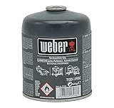 Weber Gaskartusche 445g, Q 100/1000-Serie, Performer Deluxe, Go-Anywhere und Summit® Charcoal, 17846