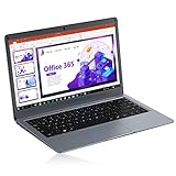 Jumper Laptop 13.3 Zoll 4GB+64GB, Microsoft Office 365 FHD Notebook, Intel Celeron N3350 CPU, Windows 10, Bluetooth 4.2, Erweiterbarer Speicher 1TB SSD und 256GB TF, mit QWERTZ Tastaturfolie Lay