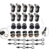 RUNCCI-YUN 12v mit 5,5 x 2,5 mm dc buchse，einbaubuchse 5,5 x 2,5，hohlstecker buchse，hohlstecker buchse adapter stecker mit einbaubuchse(10 Sätze）