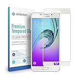 smartect Schutzglas kompatibel mit Samsung Galaxy A5 2016 [FULL ] - Tempered Glass mit 9H Härte - Schutzfolie bedeckt ganzes Display komplett Full C