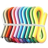 JUYA Mehrfarbig Papier Quilling Streifen Set 60 Farben 10 Packungen 54cm Länge Papier Breite 7
