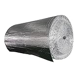 GLFYHG Doppelte Aluminiumschicht Bubble Wrapfolie Isolierrolle Selbstklebende Wärmeaufbewahrung Für Dachböden Lofts Blots Blods Caravans Greenhousen Pet Haum Haube(Size:15m)