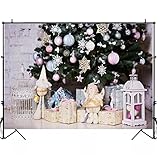 Weihnachtsbaum-Ziegelmauer, Geschenke, Spielzeug, Lichtkutsche, Fotografie-Hintergründe, Baby-Portrait, Photophon, Vinyl, 2,1 x 1,5