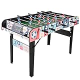 YP Teleskopstangen Klappbarer Jugend Fußballtisch, 121*61*89CM