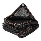 Sonnenschutznetz mit Ösen,85% Schattierwirkung Schattennetz Sonnenschutznetz,mit Ösen und Kanten,für Gewächshaus Pflanzenschutz Außen Garten (Schwarz,2x3m) (2.3m)