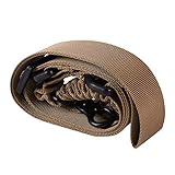 1 stück Nylon Pistole Sling Einstellbare Taktische Einzelteile Bungee Rifle Gürtel Gun Airsoft Sling Jagdarmee Grün Schwarz Gun Strap (Farbe : TAN)