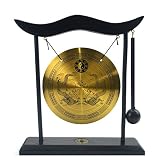 Zen-Desktop-Gong nach Feng Shui, aus Messing, H1303