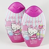 2 x Hello Kitty Duschgel,2 in 1,Schampoo,Himb