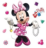 AG Design Disney Minnie Maus Kinderzimmer Wand Sticker, PVC-Folie (Phtalate-Free), Mehrfarbig, 30 x 30