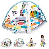 Baby Einstein, 4 in 1 Spieldecke, Kickin' Tunes, mit mehr als 70 verschiedenen Geräuschen und 25 Minuten Musik, einem extra Klavier, vielen Sp