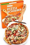 Pizza Mondo® Profi Pizzaschieber NEU - Pizzaheber für Pizzastein u.a. (faltbar) | Pizzaschaufel Premium Qualität - Auch für XXL Pizzen - Der perfekte Pizza Schieb