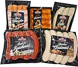 Sonderangebot Grillpaket Dresdner Bratwurst, Käsegriller, Rauchwurst Debrecziner Art, Berner Würstchen mit Käse & B