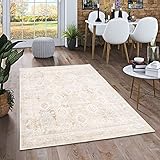 Pergamon Designer Teppich Tawira Vintage Klassik Creme in 5 Größ