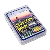 Wendels Kartenspiele Städte Trumpf Quartett auf Englisch: Cities of The World | Kleines Geschenk für Kinder & F