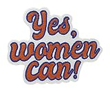 Yes, Women can Patch zum Aufbügeln | Frauen Patches, Feminism Bügelbild, Feminismus Flicken, Feminist Girl Power Aufnäher Finally H