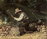 Kunstdruck Die Steinklopfer Gustave Courbet Arbeiter Strassenbau Studie H A3 0486
