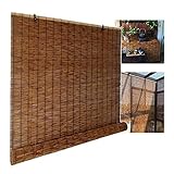 XYNH Bambusrollo Outdoor, Rollo Bambus, Lichtfilterung/Wasserdicht/Anti-UV,Rollo Bambus, Für Terrasse/Garten/Fenster/Tür/Küche, Bambusrollo Sonnenschutz (Size : 150 x 200 cm (59 in x 79 in))