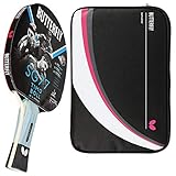 Butterfly Timo Boll SG77 Tischtennisschläger + Tischtennishülle Drive Case 2 | Tischtennisschlägerset | Tischtennis Profi S