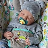A/M Reborn Life Like Babies, Reborn Dolls, Baby- und Kleinkindpuppen, Simulation Baby Doll Realistischer Reborn lebensechter Junge, Neugeborene Reborn Baby Dolls Echt aussehendes Reborn Baby