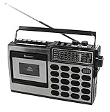 Soundmaster RR18SW Retro Radio Kassetten Rekorder mit USB/SD