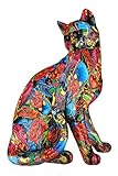 GILDE Skulptur Street Art - Geschenk für Katzenliebhaber - H 29