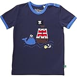 Fred's World by Green Cotton Unisex-Kinder Sailor Boat T Baby T-Shirt, Blau (Navy 019392001), 98