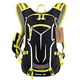 Lixada Fahrradrucksack 18L, Damen Herren Leichter Kleiner Tagesrucksack Wasserdicht Wanderrucksack Sportrucksack MTB Rucksack Skirucksack mit Regenschutzkappe Helmabdeckung 5.5 inch Handytasche für Den Alltag