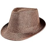 QQSA Cowboyhut Sommer Unisex Angelkappen Gangsterkappe Außenschutz Strand Strohband Sunhat Fedora Sun Hat □□□□□ □□□□□□□ n * (Color : Green, Size : One Size)