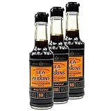 Lea & Perrins - 3er Pack Original Worcestershire Sauce in 150 ml Glasflasche (Würzsauce) - Traditionell englische Worcester W