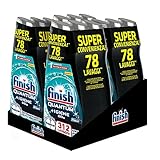 Finish Quantum + Hygiene-Gel für Spülmaschinen, flüssig, mit Napisan-Kraft, Multifunktion, Fresh, 312 Waschgänge, 12 Packungen für 26 Waschgäng