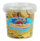 CAPTAIN PLAY Goldmünzen Kindergeburtstag Sckokolade, 700g Goldmünzen Schokolade im Party Buck