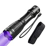 Cosoos UV-Taschenlampe, 2 in 1 weißes Licht und 395 nm UV-Schwarzlicht, Urindetektor für Hunde/Katzen-Urin, trockene Flecken, Skorpion (Holster inklusive)