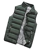 Herren Steppweste Weste Winter Warme Outdoor Weste Ärmellose Daunenweste Kapuze Vest Ärmellos Jack